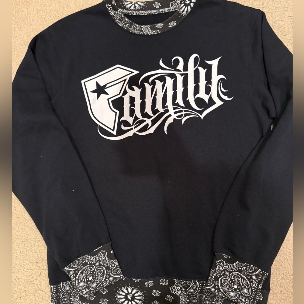 Famous stars & straps crewneck Sz s sweater sweatshirt Travis barker rock music